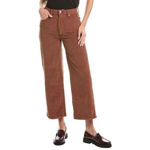 Dl1961 Womens  Hepburn Wide Corduroy Pant, Brown
